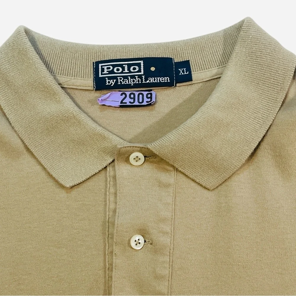 Polo Ralph Lauren Polo Shirt, Men’s, 100% cotton,‎ Short-Sleeve, Color Beige, XL